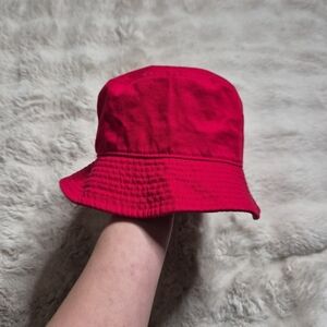 Newhattan Bucket Hat Red Cotton L/XL Large Extra Large Streetwear 90s Style Fest